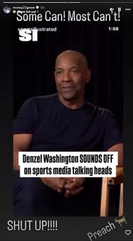 Draymond Green reacts to Denzel Washington's blistering attack on sports media talking heads